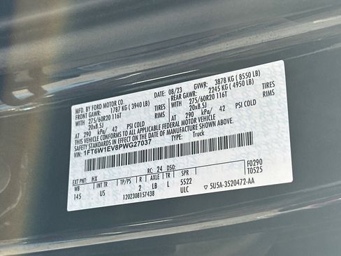 Certified 2023 Ford F150 Lightning XLT w/ Equipment Group 312A High image 35