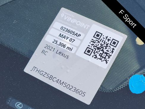 Used 2021 Lexus RC 350 F Sport RWD image 25