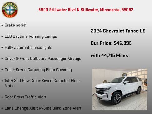 Used 2024 Chevrolet Tahoe LS w/ Driver Alert Package image 20