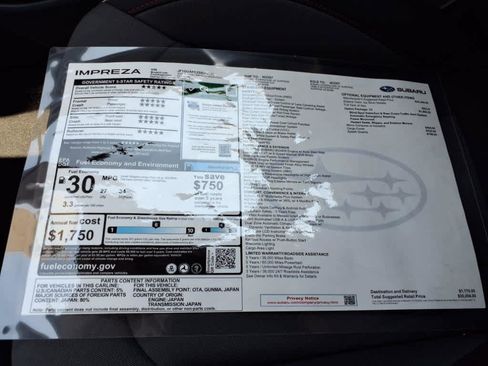 New 2025 Subaru Impreza 2.0i Sport image 40