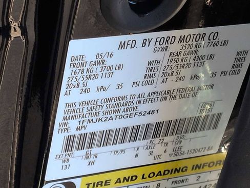 Used 2016 Ford Expedition EL Limited image 37