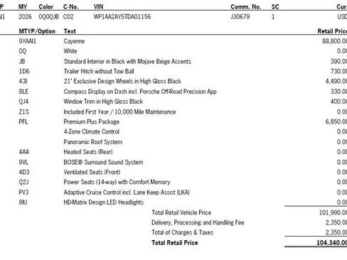 New 2026 Porsche Cayenne image 42