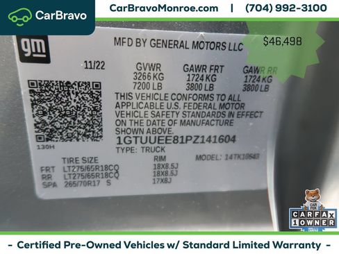 Certified 2023 GMC Sierra 1500 AT4 w/ AT4 Preferred Package AWD/4WD image 45
