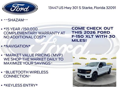 New 2026 Ford F150 XLT w/ Equipment Group 302A MID AWD/4WD image 5
