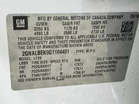 Used 2016 Chevrolet Equinox LS FWD image 49