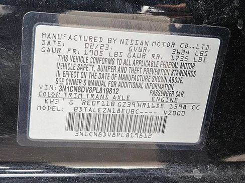Used 2023 Nissan Versa S w/ S Plus Package FWD image 23