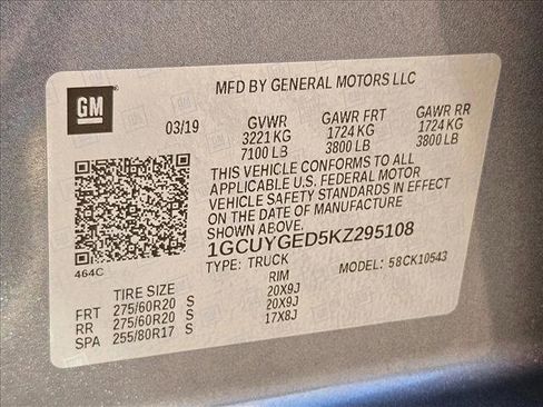 Used 2019 Chevrolet Silverado 1500 LTZ w/ LTZ Premium Package image 21