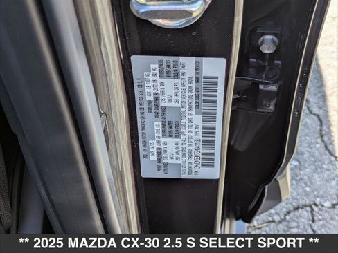 Certified 2025 MAZDA CX-30 AWD 2.5 S w/ Select Sport Pkg image 23