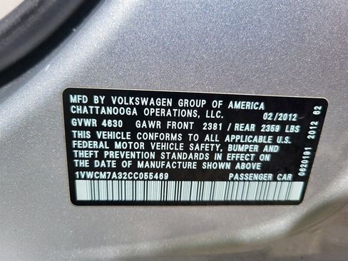 Used 2012 Volkswagen Passat 3.6 SEL Premium FWD image 33