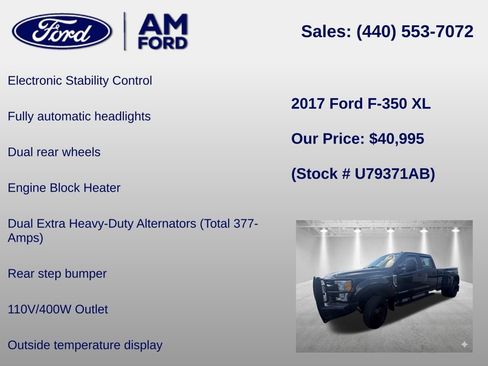 Used 2017 Ford F350 XL w/ XL Value Package AWD/4WD image 12