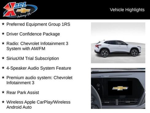 New 2026 Chevrolet Trax RS w/ Driver Confidence Package FWD image 3