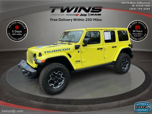 Used 2023 Jeep Wrangler Unlimited Rubicon 4xe w/ Steel Bumper Group image 9