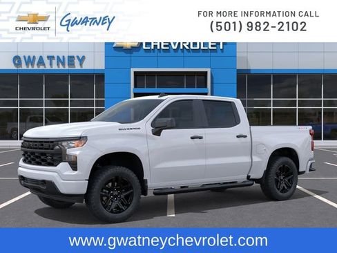 New 2026 Chevrolet Silverado 1500 Custom w/ Turbomax Blackout Package AWD/4WD image 2