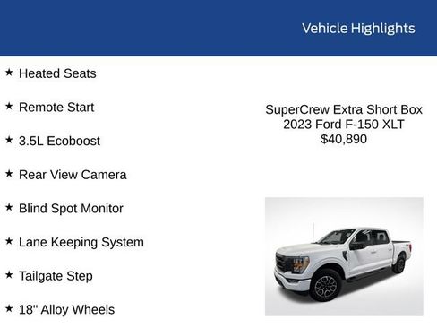 Used 2023 Ford F150 XLT w/ Equipment Group 302A High AWD/4WD image 2