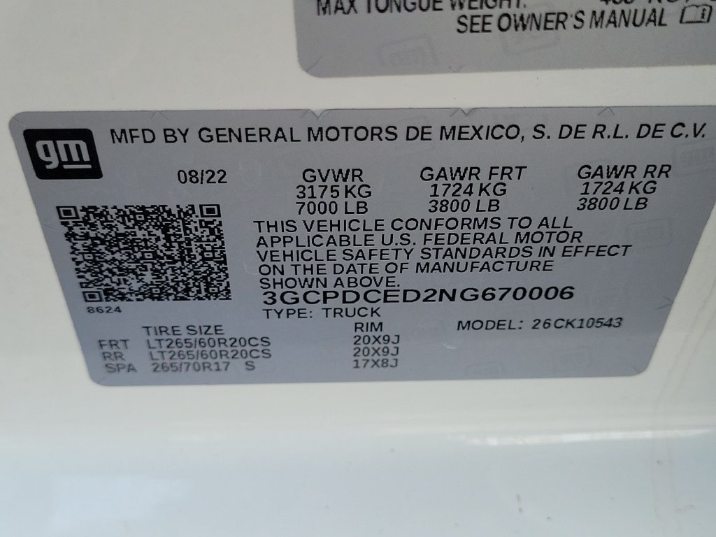 Used 2022 Chevrolet Silverado 1500 Custom Trail Boss AWD/4WD image 26