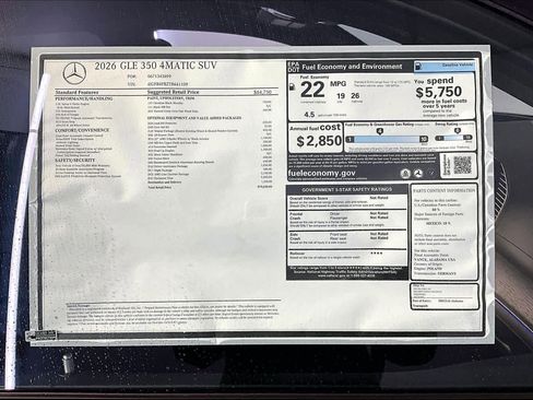 New 2026 Mercedes-Benz GLE 350 4MATIC image 18