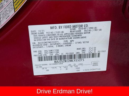 Used 2021 Ford EcoSport Titanium w/ Interior Protection Package FWD image 32