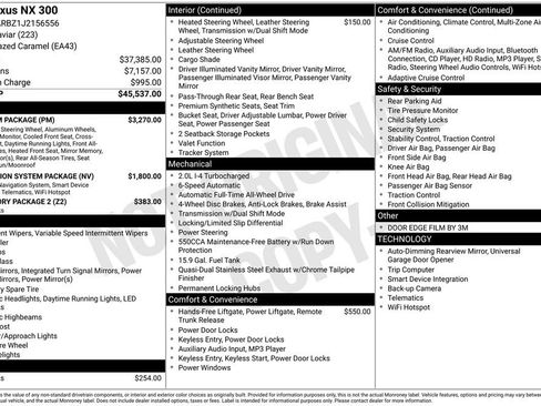 Used 2018 Lexus NX 300 AWD w/ Premium Package image 3