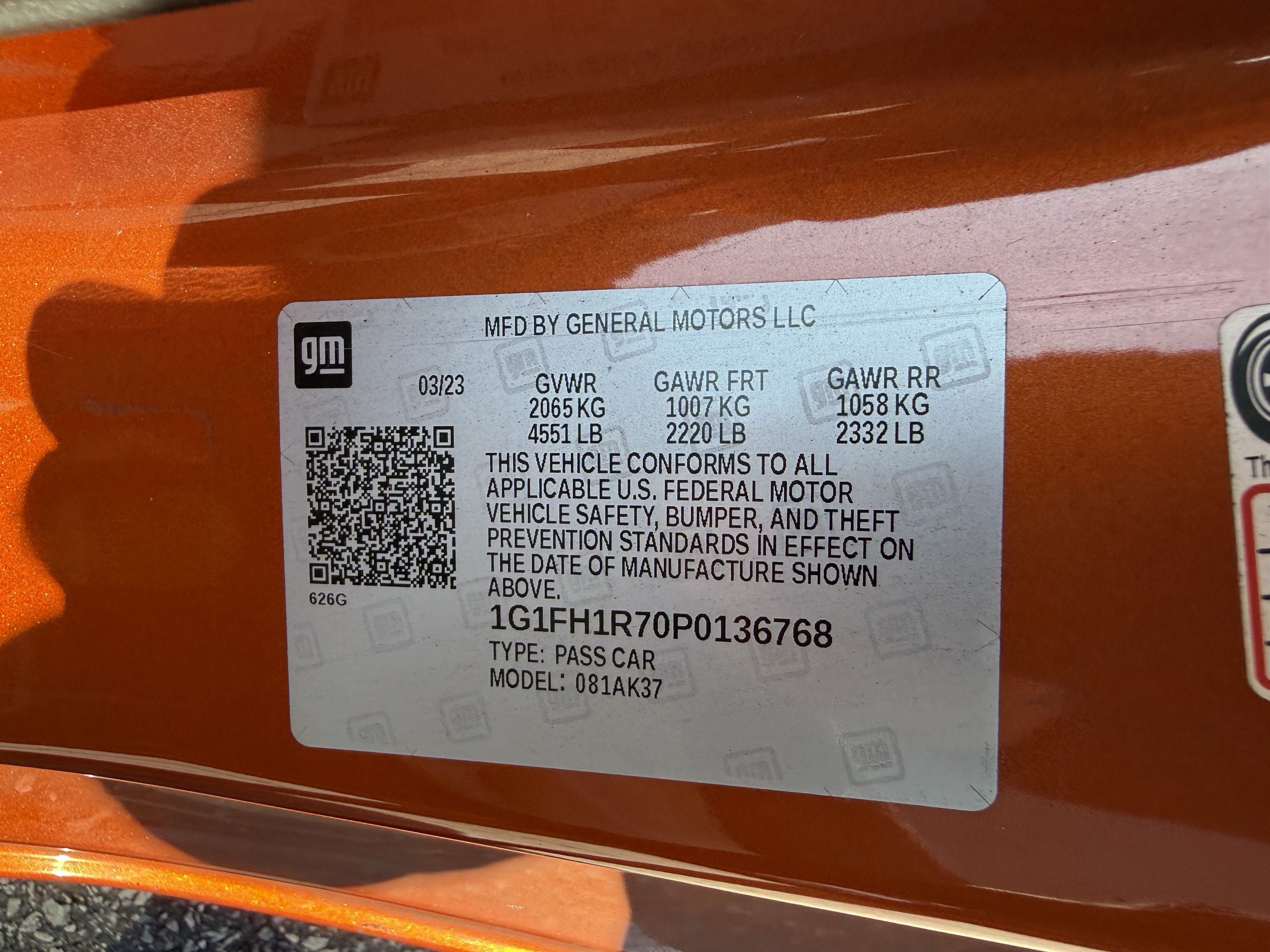 Used 2023 Chevrolet Camaro SS RWD image 17