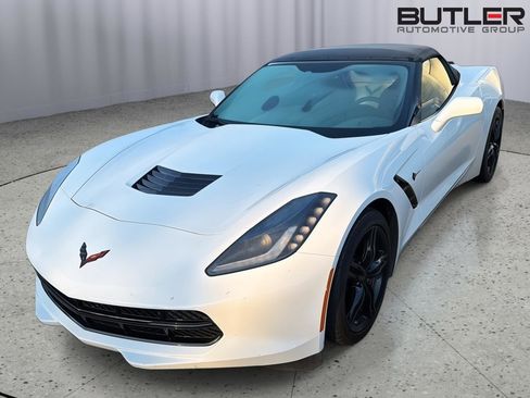 Used 2017 Chevrolet Corvette Stingray Convertible w/ Carbon Flash Badge Package RWD image 1