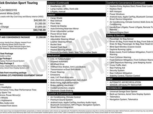 New 2025 Buick Envision Sport Touring AWD/4WD image 6