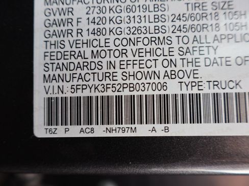 Certified 2023 Honda Ridgeline RTL image 12