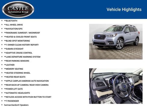 Used 2021 Subaru Ascent Touring w/ Popular Package #2A image 3