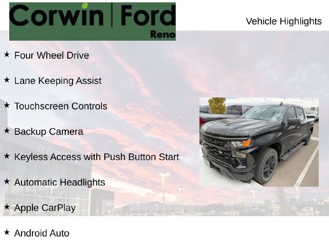 Used 2023 Chevrolet Silverado 1500 Custom w/ LPO, Dark Essentials Package AWD/4WD image 8