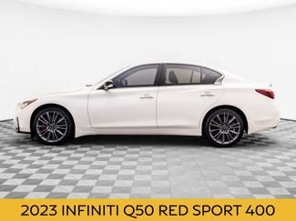 Used 2023 INFINITI Q50 Red Sport 400 w/ Carbon Fiber Package AWD/4WD video 2