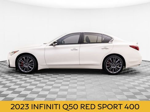 Used 2023 INFINITI Q50 Red Sport 400 w/ Carbon Fiber Package AWD/4WD image 2