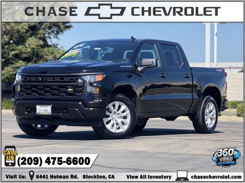 Certified 2025 Chevrolet Silverado 1500 Custom AWD/4WD image 1