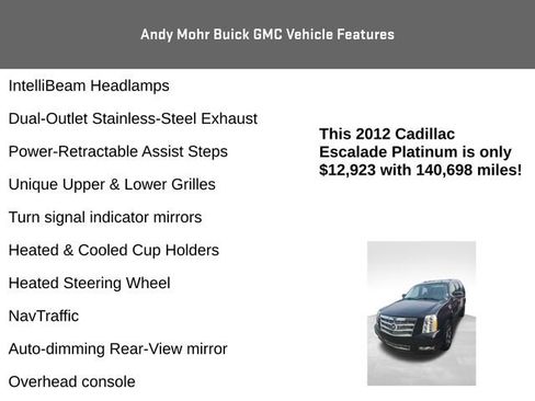 Used 2012 Cadillac Escalade Platinum AWD/4WD image 15