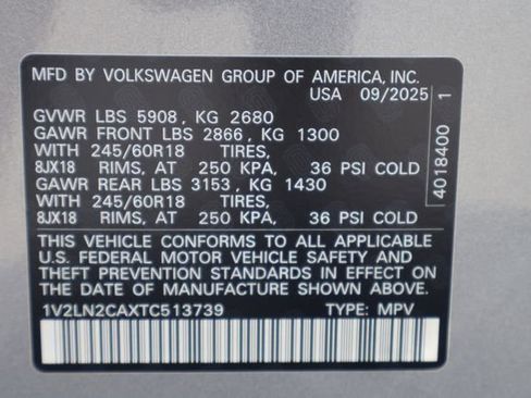 Certified 2026 Volkswagen Atlas SE AWD/4WD image 28