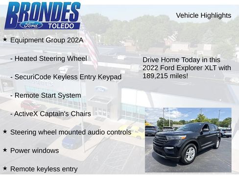 Used 2022 Ford Explorer XLT w/ Equipment Group 202A AWD/4WD image 11