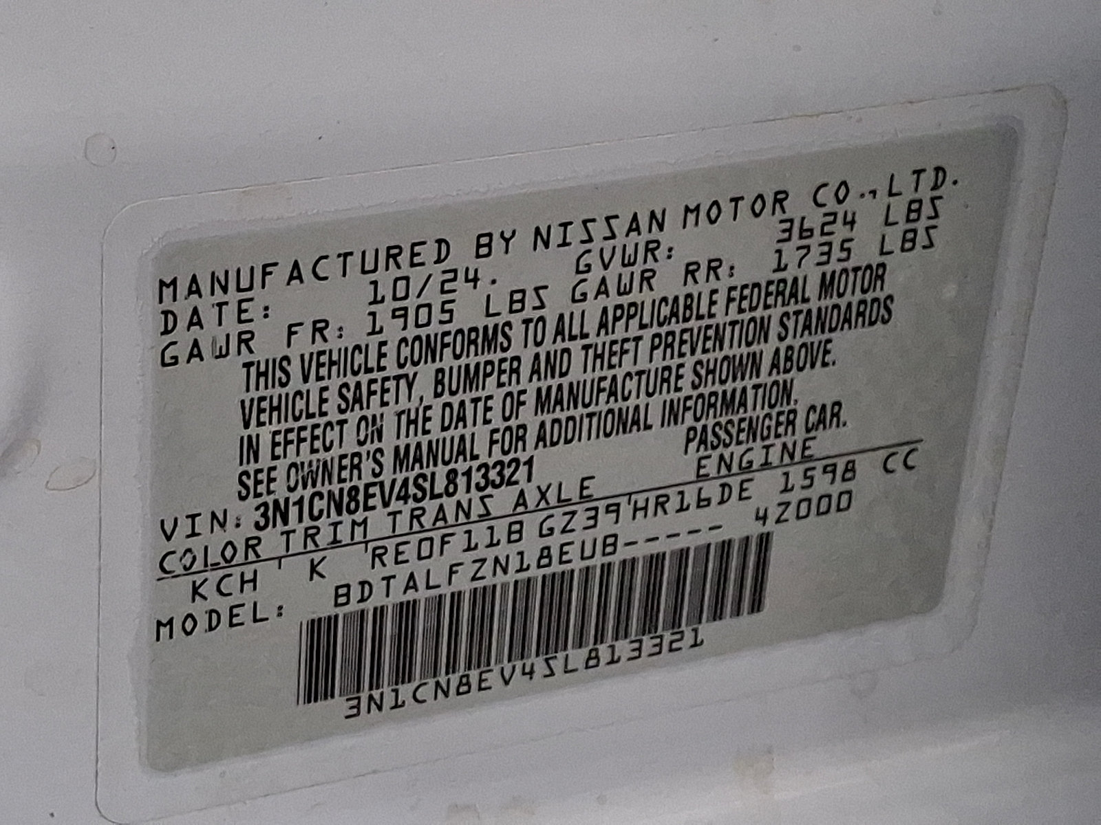 Used 2025 Nissan Versa SV FWD image 25