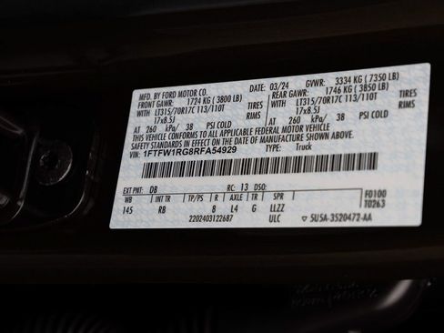 Used 2024 Ford F150 Raptor AWD/4WD image 16