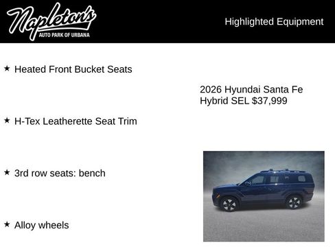 Used 2026 Hyundai Santa Fe SEL AWD/4WD image 6