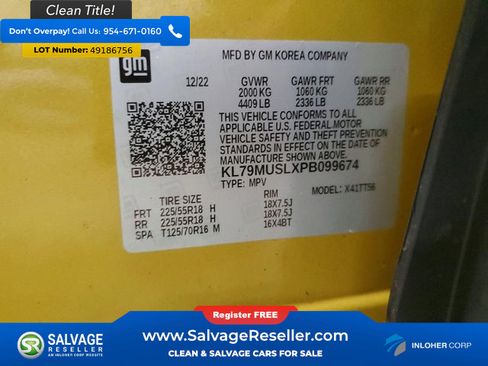 Used 2023 Chevrolet TrailBlazer RS w/ Sun and Liftgate Package AWD/4WD image 17