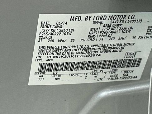 Used 2014 Ford Edge Sport w/ Driver Entry Package FWD image 31