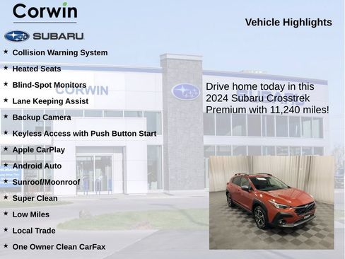 Used 2024 Subaru Crosstrek 2.0i Premium AWD/4WD image 6