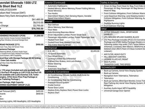 Used 2026 Chevrolet Silverado 1500 LTZ w/ LTZ Convenience Package II AWD/4WD image 36