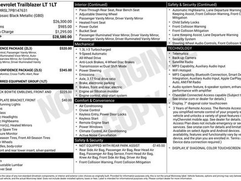 Used 2023 Chevrolet TrailBlazer LT w/ Convenience Package AWD/4WD image 13