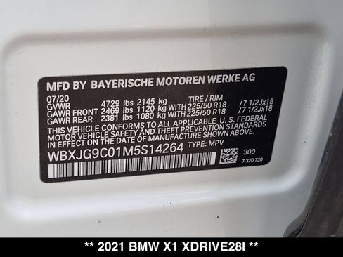 Used 2021 BMW X1 xDrive28i w/ Convenience Package AWD/4WD image 29