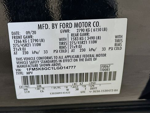 Used 2020 Ford Explorer ST w/ ST Street Pack image 44