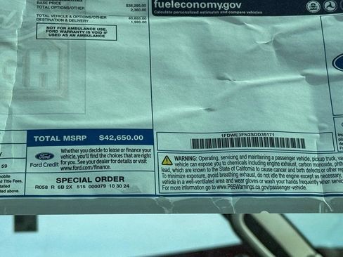 New 2025 Ford E-350 and Econoline 350 Super Duty w/ Power Equipment Group RWD image 12