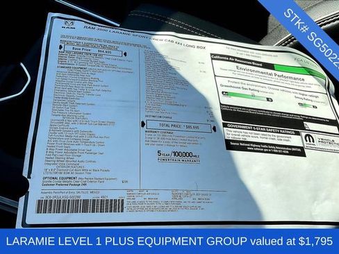 New 2025 RAM 3500 Laramie w/ Sport Appearance Package image 5