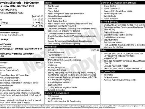 Used 2021 Chevrolet Silverado 1500 Custom Trail Boss image 7