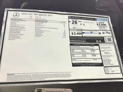 New 2026 Mercedes-Benz GLC 300 4MATIC image 18