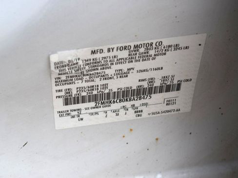 Used 2019 Ford Flex SEL w/ Equipment Group 202A AWD/4WD image 38
