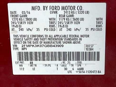 Used 2016 Ford Edge Titanium w/ Technology Package FWD image 33